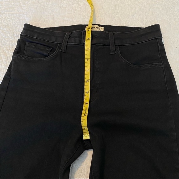 L’Agence Margot High Rise Skinny Distressed Black Jeans - 27 - Picture 9 of 14